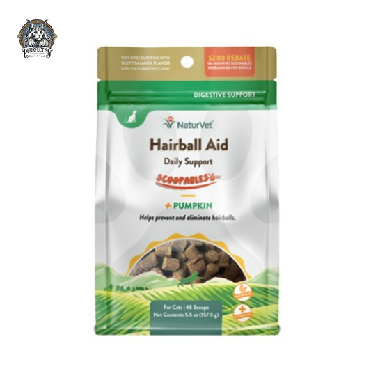 NATURVET CAT HAIRBALL AID DAILY SUPPORT SCOOPABLES 5.5oz