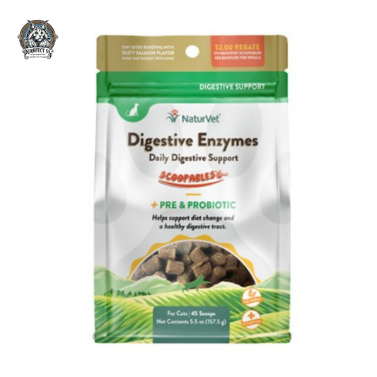 NATURVET CAT DIGESTIVE ENZYMES DAILY DIGESTIVE SCOOPABLES 5.5oz