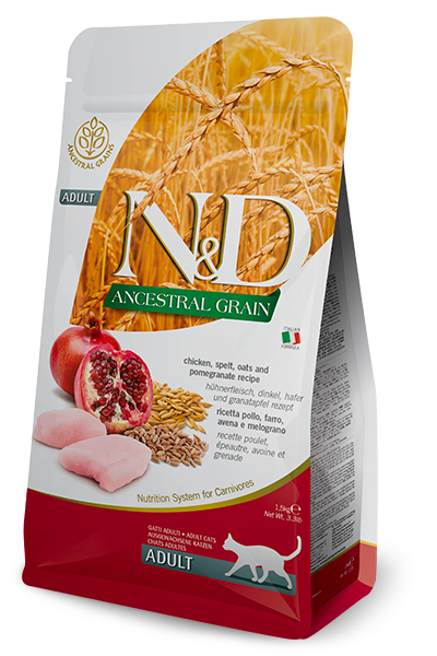 FARMINA - ANCESTRAL GRAIN N&D CHICKEN & POMEGRANATE ADULT 1.5KG