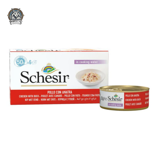 SCHESIR NATURE IN COOKING WATER / JELLY (CARTON OF 6 TINS) 50g