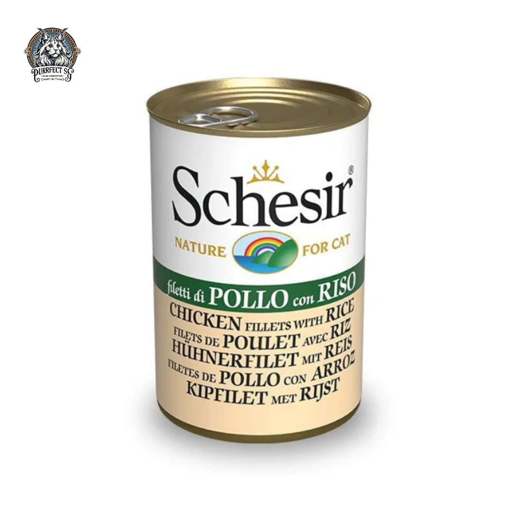 SCHESIR NATURE TIN CAN IN COOKING WATER / JELLY FOR CATS 140g