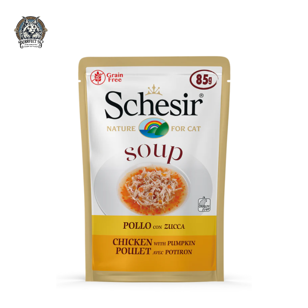 SCHESIR NATURE SOUP IN POUCHES FOR CATS 85g