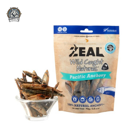 ZEAL DOG & CAT TREATS WILD CAUGHT NATURALS PACIFIC ANCHOVY 70G