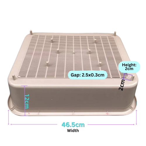 CAT LITTER BOX WITH SIFTER TRAY