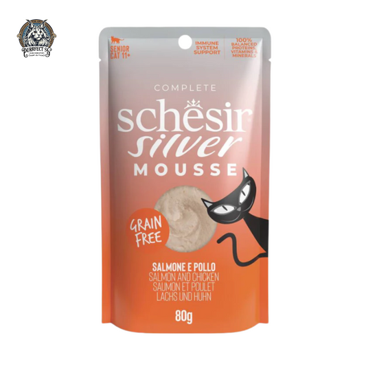 SCHESIR SENIOR SILVER MOUSSE POUCH 80g