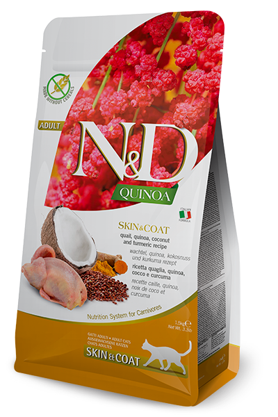 FARMINA - QUINOA N&D SKIN & COAT QUAIL ADULT 1.5KG