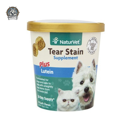 NATURVET TEAR STAIN SUPPLEMENTS PLUS LUTEIN (SOFT CHEWS) 70oct