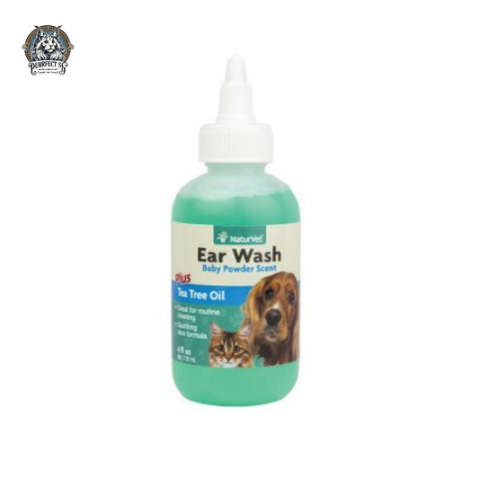 NATURVET EAR WASH WITH TEA TREE OIL 4oz