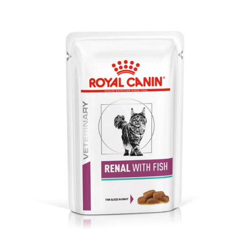 ROYAL CANIN - WET CAT FOOD VETERINARY DIET RENAL WITH FISH 85g