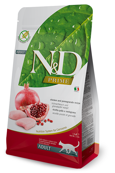 FARMINA - PRIME GRAIN FREE N&D CHICKEN POMEGRANATE ADULT 1.5KG