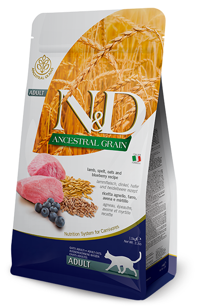 FARMINA - ANCESTRAL GRAIN N&D LAMB & BLUEBERRY ADULT 1.5KG