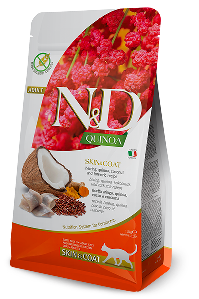 FARMINA - QUINOA N&D SKIN & COAT HERRING ADULT 1.5KG