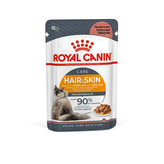 ROYAL CANIN - WET CAT FOOD HAIR & SKIN 85g x12